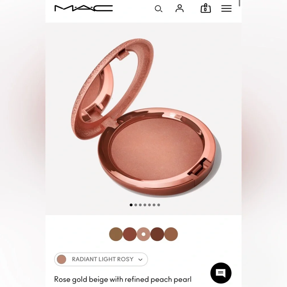 MAC Skinfinish Sunstruck Radiant Bronzer- Radiant Light Rosy